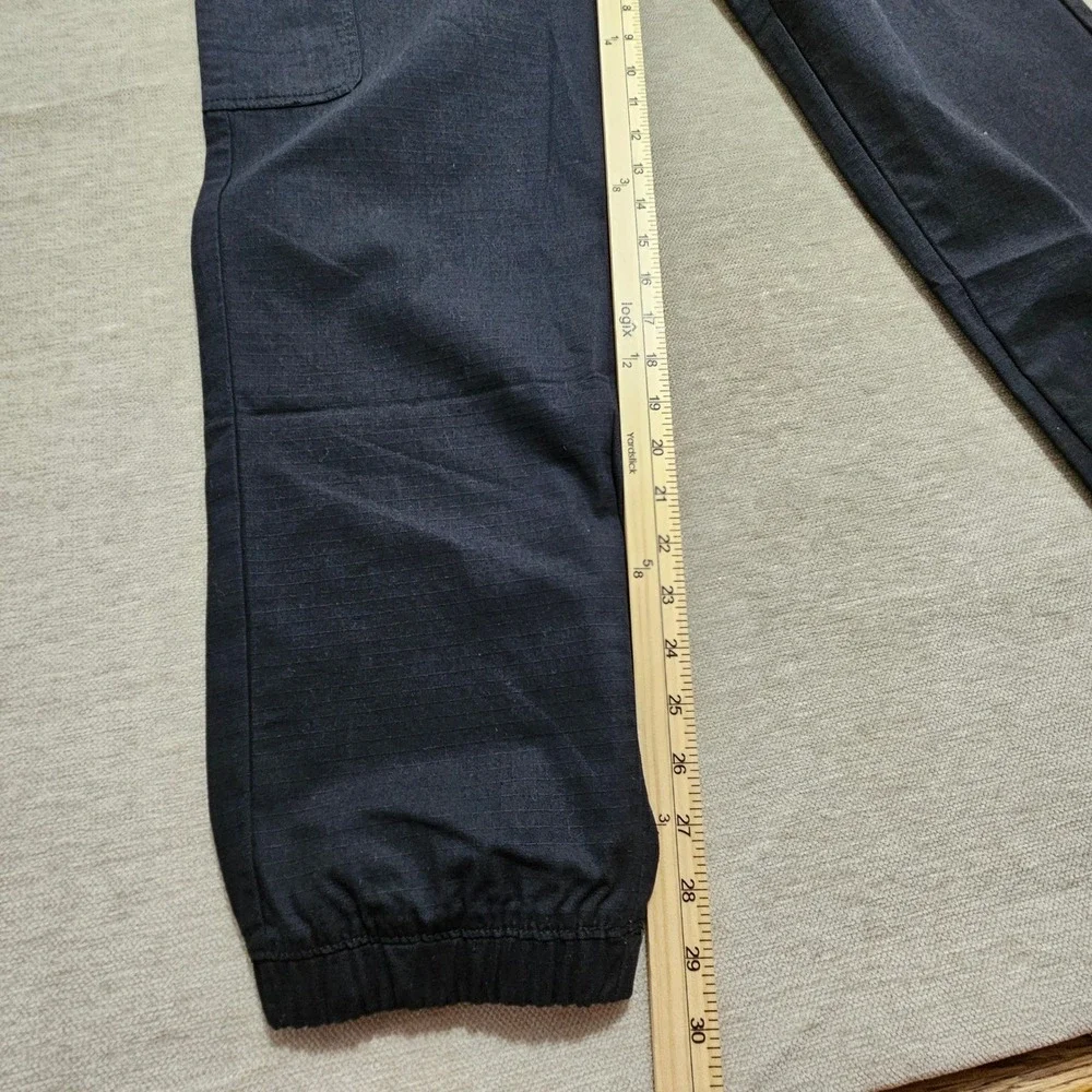 True Religion Mens Ripstop Jogger Pants Jet Black Cargo Graphic 700755 Size M‎